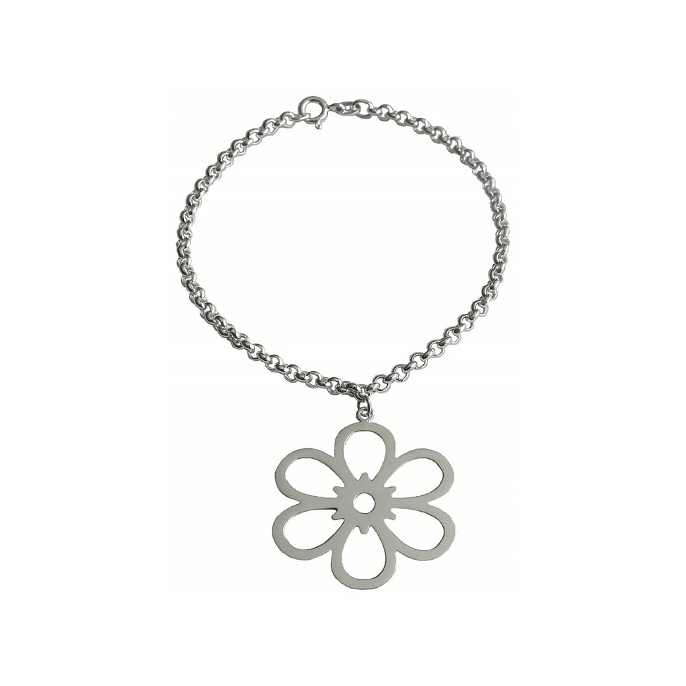 Open Daisy Bracelet – Sterling Silver