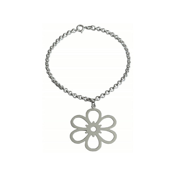 Open Daisy Bracelet – Sterling Silver