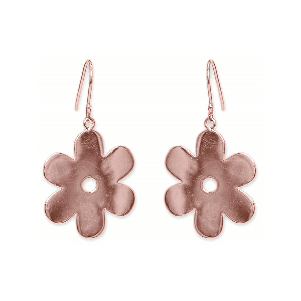 Solid Daisy Earrings – Rose Gold