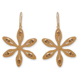 Agapanthus Earrings – Orange Citrine, Yellow Gold