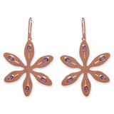 Agapanthus Earrings – Rose Quartz, Rose Gold