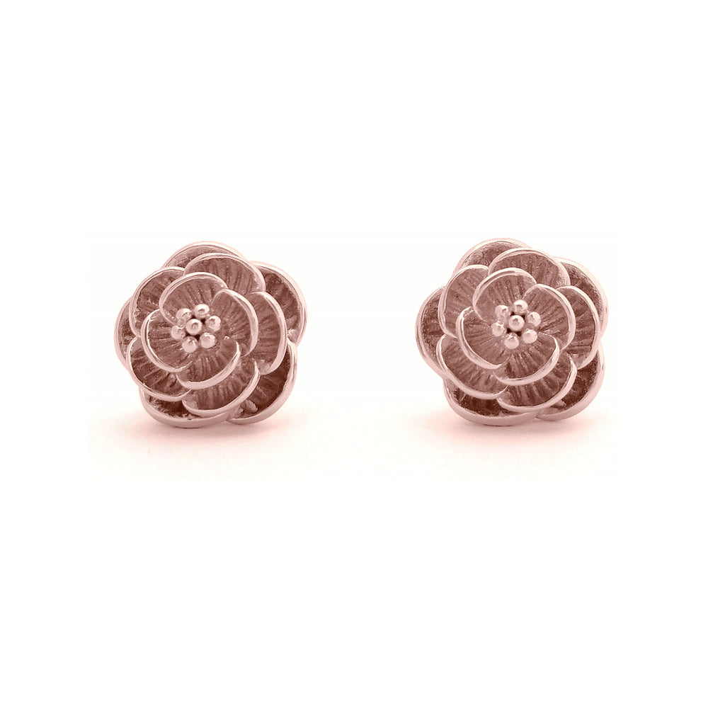Camellia Earrings – Rose Gold
