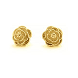 Camellia Earrings – Yellow Gold