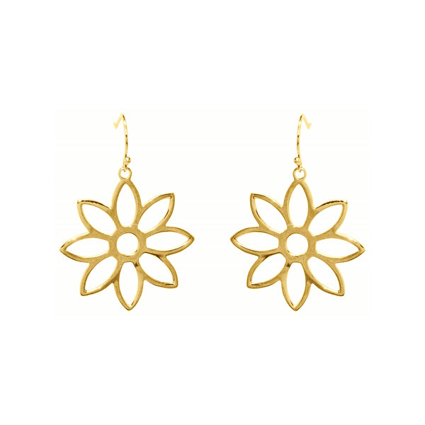 Namaqua Daisy Earrings – Yellow Gold