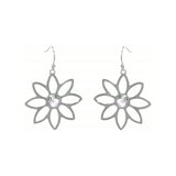Namaqua Daisy Earrings – Rose Quartz, Sterling Silver