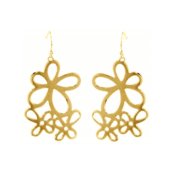 Jasmine Posy Earrings – Yellow Gold