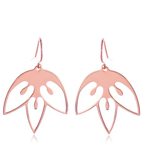 Tulip Flower Earrings – Rose Gold