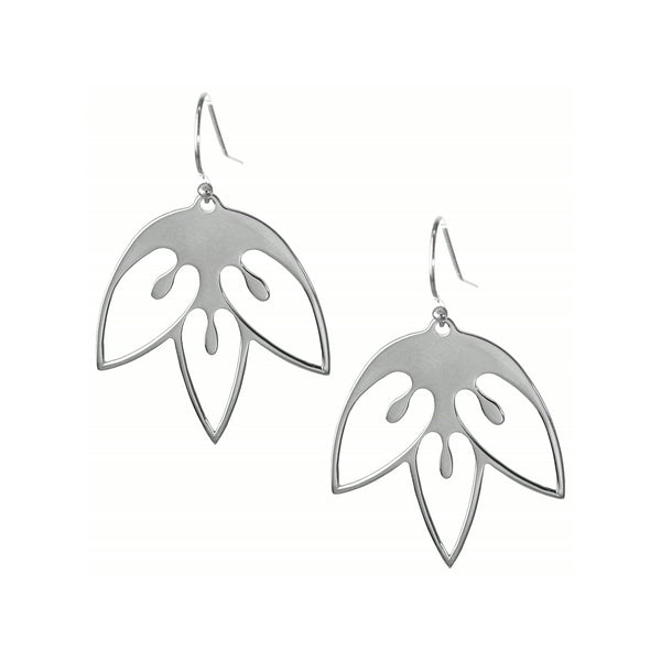Tulip Flower Earrings – Sterling Silver