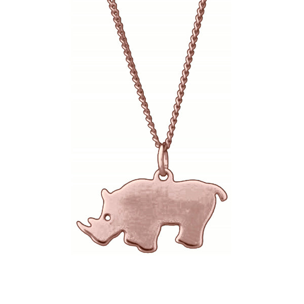 Rhino Necklace – Rose Gold