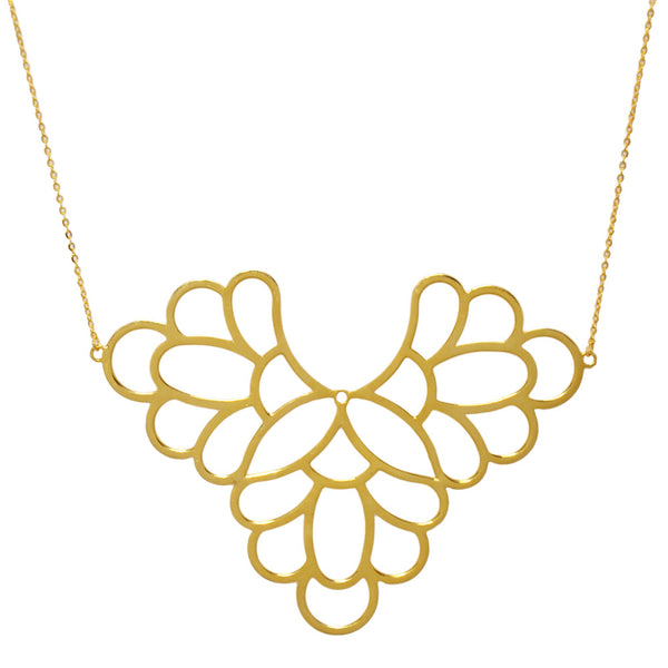 Freesia Big Necklace – Yellow Gold