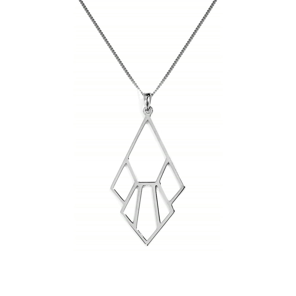 Tiger Lily Flower Necklace – Sterling Silver