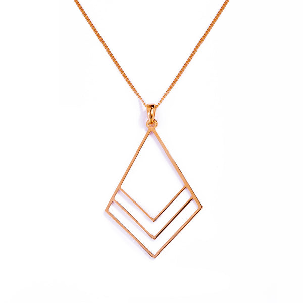 Bougainvillea Flower Necklace – Rose Gold