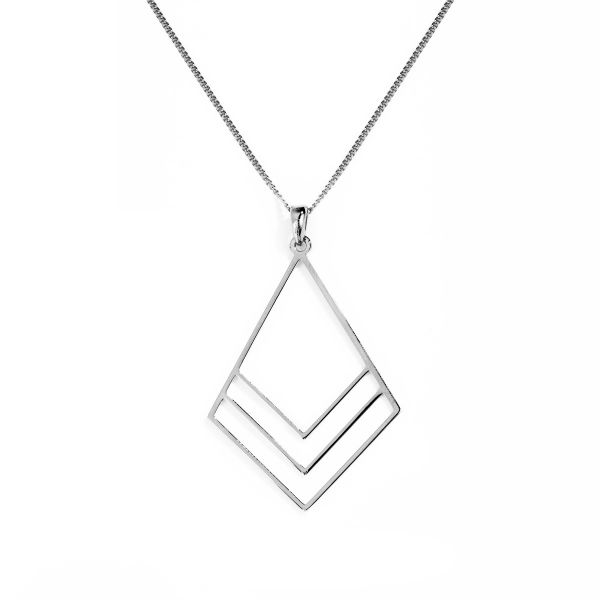 Bougainvillea Flower Necklace – Sterling Silver