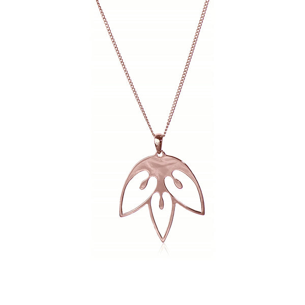 Tulip Flower Necklace – Rose Gold