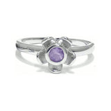 Forget Me Not Ring – Purple Amethyst, Sterling Silver