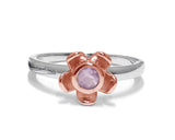 Forget Me Not Ring – Rose Quartz, Rose Gold