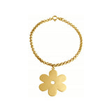 Solid Daisy Bracelet – Yellow Gold