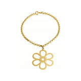 Open Daisy Bracelet – Yellow Gold