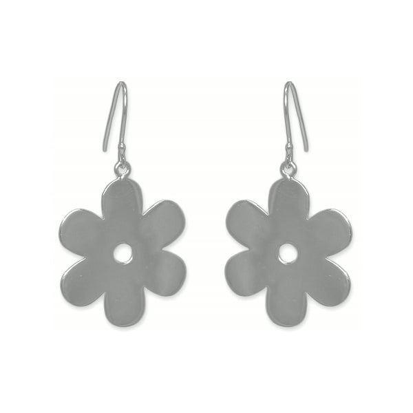 Solid Daisy Earrings – Sterling Silver