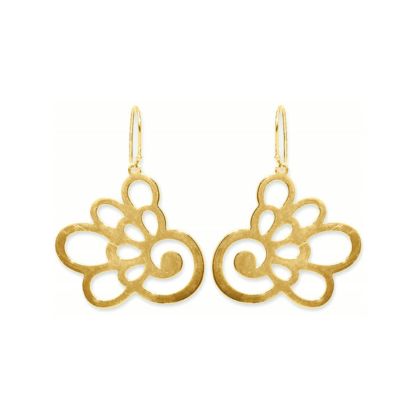 Hydrangea Earrings – Yellow Gold
