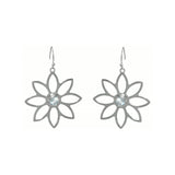 Namaqua Daisy Earrings – Blue Topaz, Sterling Silver