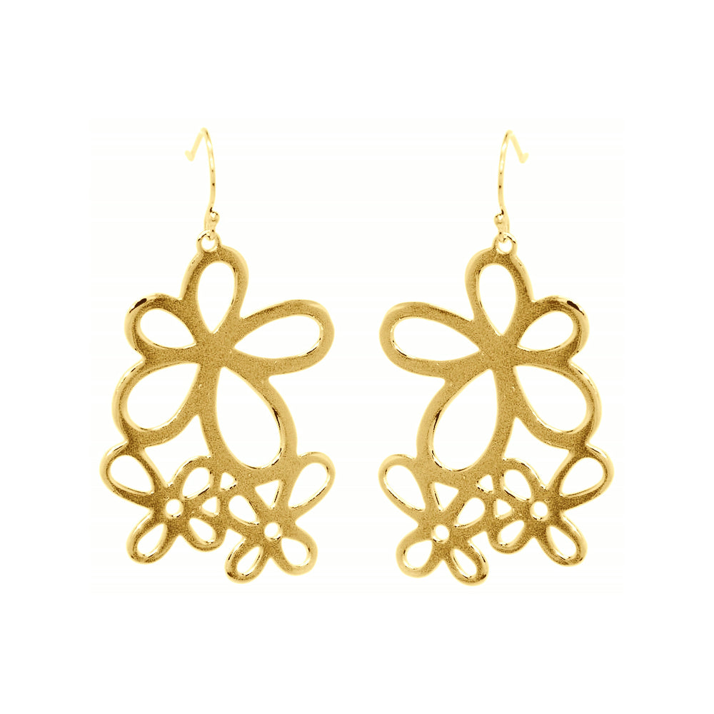 Jasmine Posy Earrings – Yellow Gold