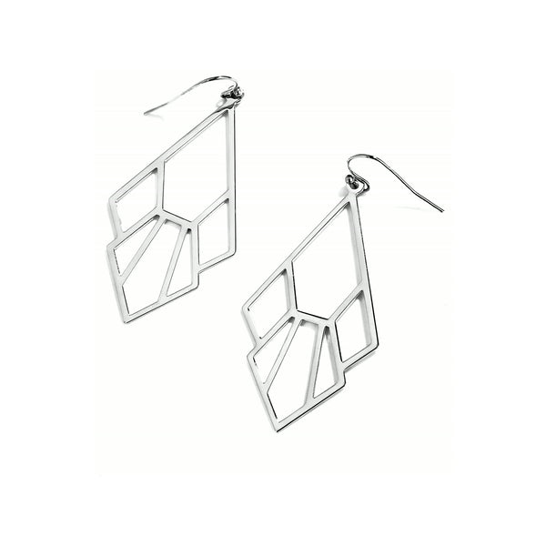 Tiger Lily Drop Flower Earrings – Sterling Silver