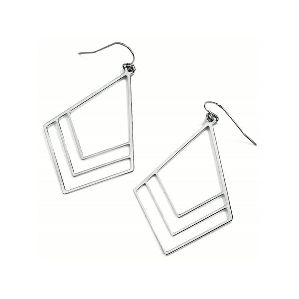 Bougainvillea Drop Flower Earrings – Sterling Silver