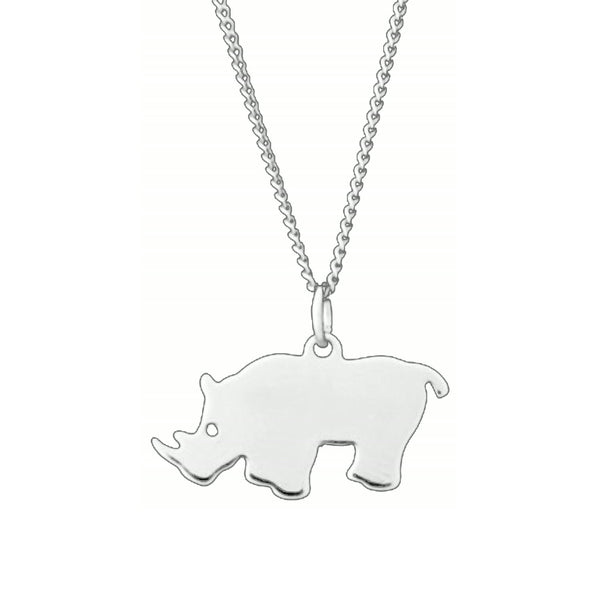 Rhino Necklace – Sterling Silver
