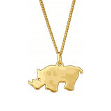 Rhino Necklace – Yellow Gold