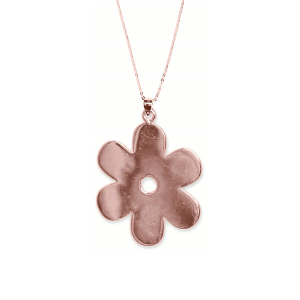 Solid Daisy Necklace – Rose Gold