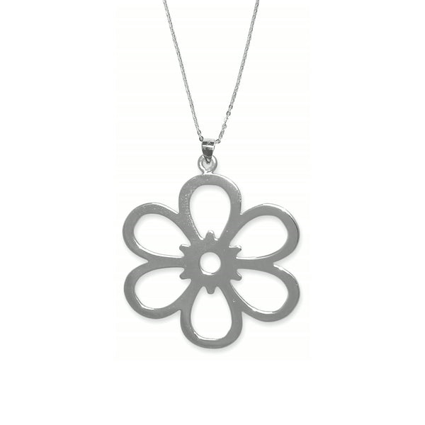 Open Daisy Necklace – Sterling Silver