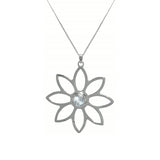 Namaqua Daisy Necklace – Blue Topaz, Sterling Silver