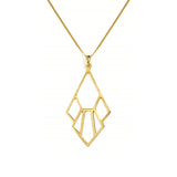 Tiger Lily Flower Necklace – Yellow Gold