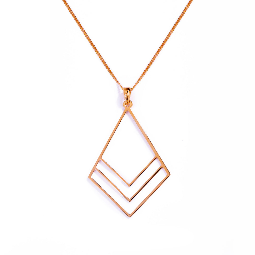Bougainvillea Flower Necklace – Rose Gold