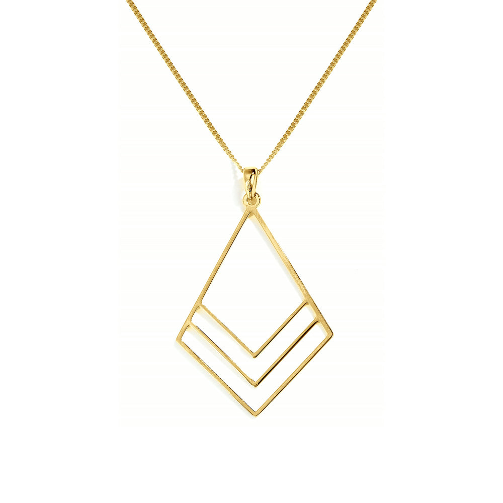 Bougainvillea Flower Necklace – Yellow Gold