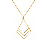 Bougainvillea Flower Necklace – Yellow Gold