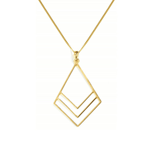 Bougainvillea Flower Necklace – Yellow Gold