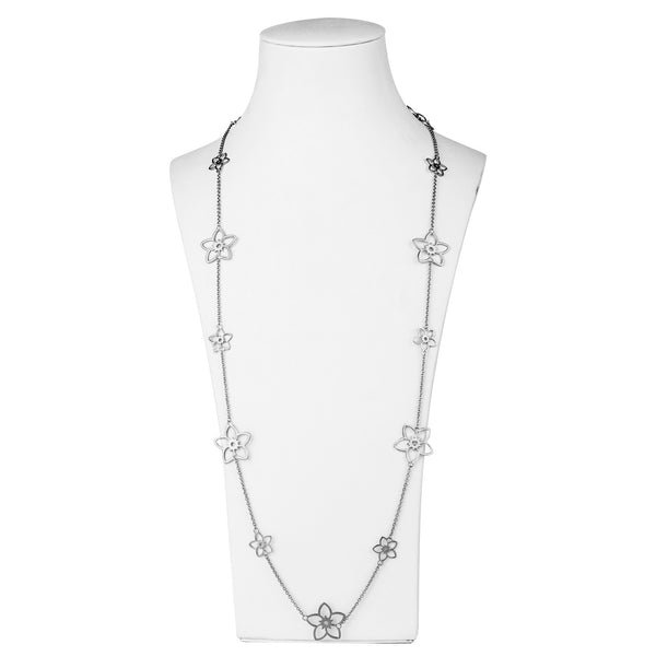 Frangipani Flower Necklace – No stone, Sterling Silver