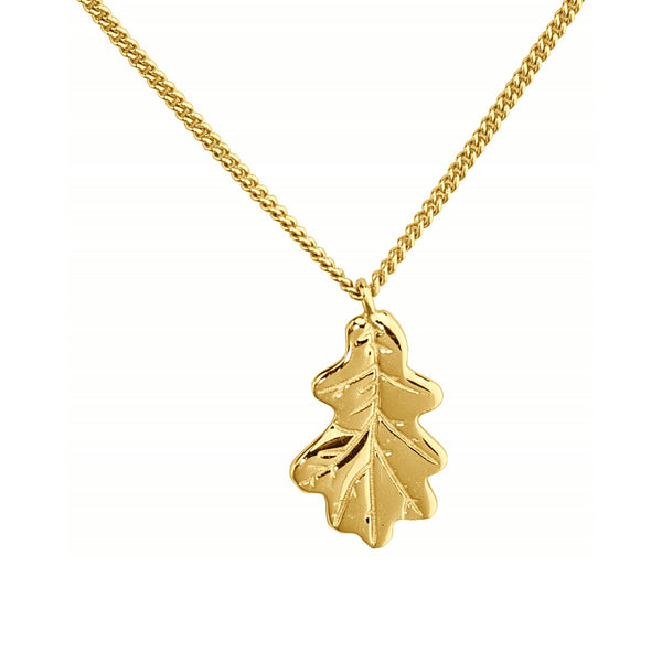 Oak Leaf Necklace – Yellow Gold