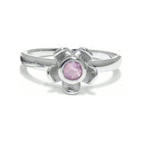 Forget Me Not Ring – Rose Quartz, Sterling Silver