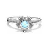 Forget Me Not Ring – Blue Topaz, Sterling Silver