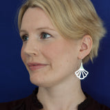 Petunia Earrings being worn